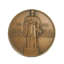 Именная медаль College de France (1975).